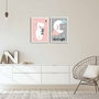 Wallity Juego de 2 Cuadros Decorativos enmarcados en MDF 35 x 50 cm
